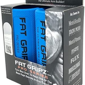 Fat Gripz Pro - The Simple Proven Way to Get Big Biceps & Forearms Fast - At Home Or In The Gym (Winner of 3 Men’s Health Magazine Awards) (2.25” Outer Diameter)
