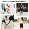 Sundwudu 5 Pack Biker Shorts for Women - 5“ High Waist Soft Spandex Workout Shorts for Yoga Cycling Running Athletic - Image 4