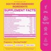 Pink Stork Total Prenatal Vitamin with DHA & Folate: Doctor-Formulated Prenatal Vitamins, Multivitamin with Iron, Vitamin B6 & B12, Vitamin D, Pregnancy Must Haves, Women-Owned, 60 Vegetarian Caps - Image 3