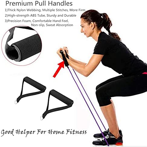 KKTOCHVC Premium Exercise Pull Handles, Resistance Bands Handle, Fitness Handle, Workout Handles Dense Foam Wrap Handle Replacement Fitness Equipment for Pilates, Yoga, Strength Training - Image 5