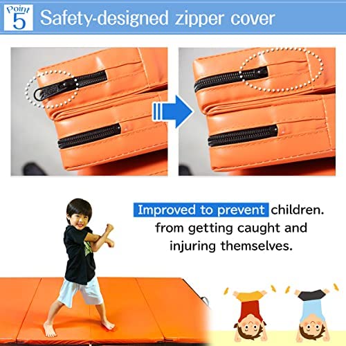 KaRaDaStyle Gymnastics Mat Folding Stretch Mats 71"x39"x2" Exercise Muscle Training Children Play Horizontal Bar Mat Yoga Sports Soundproof Home Use - Image 5