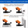 Yes4All Deluxe T-Bar Row Platform – Full 360° Swivel & Easy to Install – Fits 1” Standard and 2” Olympic Bars - Image 4