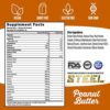 Steel Supplements Veg-PRO | Vegan Protein Powder, Peanut Butter | 25 Servings (1.65lbs) | Organic Protein Powder with BCAA Amino Acid | Gluten Free | Non Dairy | Low Carb Formula | Artficial Flavoring - Image 2