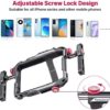 ULANZI Smartphone Video Rig with Handle, LINO Filmmaking Case Aluminum Alloy Phone Video Stabilizer Grip Tripod Mount for Video Maker Videographer with Cold Shoe for iPhone 13 Mini Pro Max 8 Plus - Image 2
