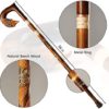 Orsus Wooden Walking Cane for Women Walking Stick Fox Hand Carved Stick 36" Womens Stick - Image 4