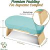 Monk & Llama Meditation Bench - Foldable, Ergonomic, Bamboo Kneeling Stool with Extra Thick Comfortable Cushion — Perfect Seiza Meditation Chair for Prayer & Travel - Deeper, Longer & Enjoyable Floor Meditation Sessions - Image 6
