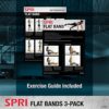 SPRI Flat Bands 3-Pack - Resistance Band Kit Set with 3 Levels of Resistance - Exercise Bands for Strength Training, Flexibility, & Body Workout - Versatile Fitness Tool - Light, Medium, and Heavy - Image 6
