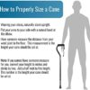 DMI Walking Cane and Walking Stick for Adult Men and Women, FSA Eligible, Lightweight and Adjustable from 33-37 Inches, Supports up to 250 Pounds with Ergonomic Hand Grip and Wrist Strap, Black - Image 6