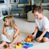 Tegu Swivel Bug Magnetic Building Block Set, Teal & Blue - Image 10