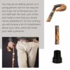 Walking Stick For Women Fox - Wooden Fashionable Walking Cane for Ladies - Hand Carved, 36 Inches - Image 7