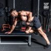 WF Athletic Supply Rubber Encased Hex Dumbbells with Rubber Grip Contoured Handle for Muscle Toning, Strength Building & Full Body Workout - Image 8