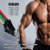 Bbjulyh Resistance Bands Set,Fitness Exercise Cords Pull Rope Stretch Resistance Bands Elastic Workout ,Stackable Up to 150 Ibs,Men and Women Exercise Bands with Door Anchor,Home Outdoor Workouts - Image 3