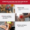 Comfytemp Heated Knee Brace Wrap for Knee Pain Relief, Portable Knee Massager for Arthritis, Joints, Leg, Cordless Battery Powered Knee Heating Pad with 3 Heat Settings, Auto-Off, Vibration Modes - Image 4