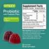 Probiotics Plus Prebiotics Fiber Gummies, Extra Strength 2 Billion CFUs for Immune Support and Digestive Support, Dualbiotic Vegan and Pectin Chewable Gummy, for Men Woman Teens & Kids, Berry Flavor - Image 4