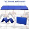 4'x8'x2 Folding Gymnastics Mat, Extra Thick High Density Anti-Tear Gym Exercise Pad with Carrying Handles, Hook and Loop Fastener, 4 Panel Tumbling Mat for Workout, MMA, Stretching Yoga - Image 4