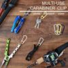 elane 30 PCS Mini Carabiner Clip,Spring Snap Hook for Keychains Accessories Backpack Bottle Outdoor Camping Hiking or Other Light Weight Items.(Black+Silver) - Image 6