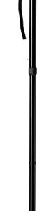 Folding Walking Cane for Women and Men, Lightweight and Adjustable Walking Stick Heavy Duty Collapsible Foldable Canes for Seniors for Balance, Single Point Cain, by Luxet (Single Point, Black)