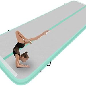 Inflatable Gymnastics Tumbling Track Air Mat 13ft 16ft 20ft Tumble Track - Extra Wide 4.3ft Thick 4 Inches Training Track Mat with Electric Air Pump