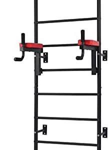 Newan Power Tower Pull Up Bar Dip Station, Physical Therapy & Gymnastics Ladder w/ 9 Strategic Rods,for Multi-Function Home Gym Workout Equipment