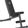 Marcy Exercise Utility Bench for Upright, Incline, Decline, and Flat Exercise SB-261W , Black - Image 8