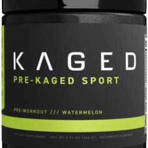 Kaged Muscle Pre Workout Powder Pre-Kaged Sport Pre Workout for Men and Women, Increase Energy, Focus, Hydration, and Endurance, Organic Caffeine, Plant Based Citrulline (Watermelon)