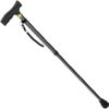 Folding Walking Cane for Women and Men, Lightweight and Adjustable Walking Stick Heavy Duty Collapsible Foldable Canes for Seniors for Balance, Single Point Cain, by Luxet (Single Point, Black) - Image 6