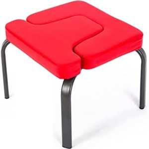 Inversion Chair Household Inversion Stool Upside Down Yoga Stool Stretcher Fitness Equipment (Color : Red, Size : 42 * 43 * 30cm)