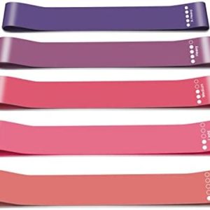 Resistance Band for Women and Men Workout Bands Elastic Bands for Exercise with 5 Different Resistance Levels for Gym,Training, Yoga,Pilates,Home