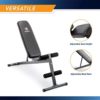 Marcy Exercise Utility Bench for Upright, Incline, Decline, and Flat Exercise SB-261W , Black - Image 3