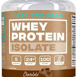 Eat the Bear Whey Protein Isolate Protein Powder 2 lbs (Chocolate)