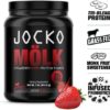 Jocko Mölk Whey Protein Powder (Strawberry) - Keto, Probiotics, Grass Fed, Digestive Enzymes, Amino Acids, Sugar Free Monk Fruit Blend - Supports Muscle Recovery and Growth - 31 Servings - Image 2