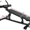 Finer Form Semi-Commercial Sit-Up Bench For Core Workouts and Decline Bench Press. Adjustable Weight Bench with Reverse Crunch Handle with 4 Adjustable Height Settings. Great Ab Workout Equipment - Image 5