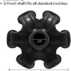 Cane Tip 3/4 inch 6 Support Cane Feet Self Standing Cane Tip, 6 Support Feets Base Replacement Walking Canes, Walking Sticks, Folding Canes - Image 3