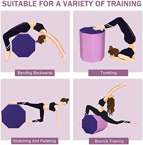 Octagon Tumbler Gymnastics Mat 24.4" x 25.6" Octagon Tumbling Mat for Gymnastics Somersault Handsprings Backbend Skill Shape PVC Mesh Octagon Gymnastic Equipment Mat for Gym Cheerleading - Image 6