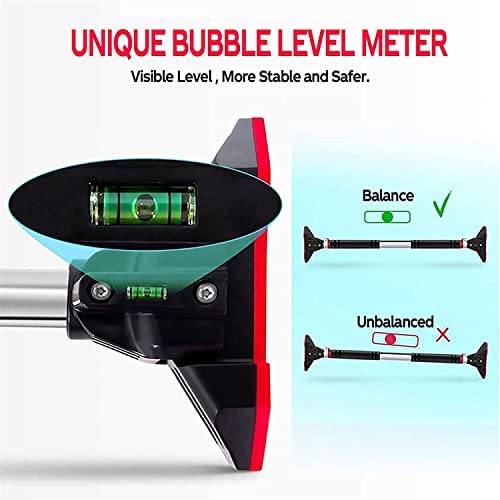 LADER Pull Up Bar for Doorway, Chin Up Bar Upper Body Workout No Screw Installation for Home Gym Exercise Fitness with Level Meter and Adjustable Width - Image 5