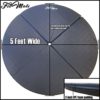 FitMats 2in Thick Cross Linked EPE Foam Safety Padding Portable Crash Mat. 5 Foot Wide Circular Exercise and Dance Pole Cushion w/PU Leather Skid Proof Covering for Superior Durability! - Image 2