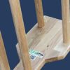 ARTIMEX Stall Bars Oak, Vintage Model, for Physical Therapy and Gymnastics - Used in Homes, Gyms, Clinics, Schools or Fitness Centers (7 feet, 10 1/2 in x 2 feet, 11 1/2 in), Code 279-R - Image 4