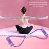 Luqeeg Figure 8 Resistance Band, Exercise Elastic Rope Stretch Fitness Band with Soft Foam Handle, Latex Stretch Loop Band for Arm, Back, Shoulder, Yoga, Pilates, Stretching - Image 6