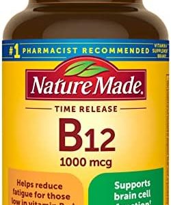 Nature Made Vitamin B12 1000 mcg, Dietary Supplement For Energy Metabolism Support, 160 Time Release Tablets, 160 Day Supply