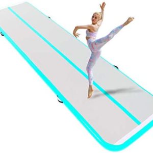 Naice Inflatable Air Gymnastics Mat, Training Tumbling Mat,10ft/13ft/16ft/20ft Tumble Tracks Air Training Mats with Electric Air Pump for Indoor/Gym/Outdoor/Yoga/Water/School Use
