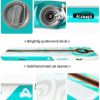 ALANBER Inflatable Air Gymnastics Mat 10 ft, Air Tumbling Track Mat, Inflatable dock Mat, with Electric Air Pump, for Practice Gymnastics/Cheerleading/Tumbling/Martial Arts/Water Sports… - Image 3