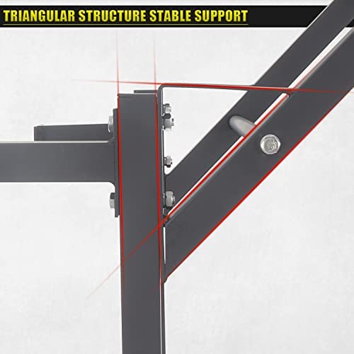 NEWAN Wall Mounted Pull Up Bar,Physical Therapy & Gymnastics Ladder w/6 Strategic Rods with More Stable 6-Hole Design,for Multi-Function Home Gym Workout Equipment(Maximum Weight 440 Lbs) - Image 4