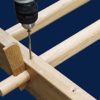 ARTIMEX Stall Bars Oak, Vintage Model, for Physical Therapy and Gymnastics - Used in Homes, Gyms, Clinics, Schools or Fitness Centers (7 feet, 10 1/2 in x 2 feet, 11 1/2 in), Code 279-R - Image 5