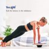 Yes4All Versatile Wooden Wobble Balance Trainer Board with 360 Degree Rotation - Image 6