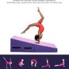 Gymnastics Mat 48x24 Inch Folding Incline Gymnastics Mat with Handle for Kids' Indoor/Outdoor Exercise, Tumbling, Skill Training, Gym Exercise, Cheese Mat, Gymnastics Wedge - Image 3