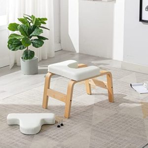 Yoga Inversion Stool- Headstand Bench for Home & Gym, Relieve Stress, Strengthen Core, Improve Sleep & Digestion