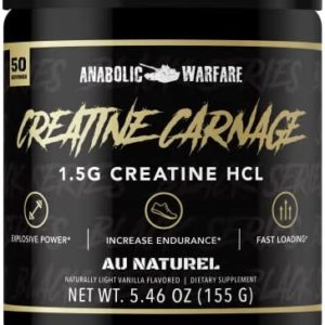 Creatine Carnage, Creatine HCL, Supports Optimal Strength, Endurance, Muscle Mass, and Fast Loading