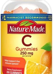 Nature Made Adult Gummies 200 CT Vitamin C Dietary Supplement, Orange