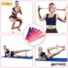 UbFitness Professional Elastic Resistance Bands 5 of Set with Guide and Bag, Exercise Workout Stretch Bands for Women and Men Theraband | Hit Cardio, Strengthing, Physical Therapy, Pilates, Yoga - Image 3