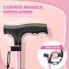 BigAlex Folding Walking Cane Pivoting Quad Base Adjustable Walking Stick with Carrying Bag for Man/Woman - Image 5